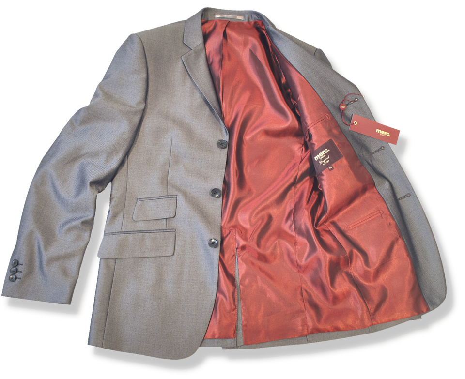 New Merc Mod 2 Two Tone Tonic Suit Silver Grey Adaptor Clothing New Merc Mod 2 Two Tone Tonic Suit Silver Grey Adaptor Clothing